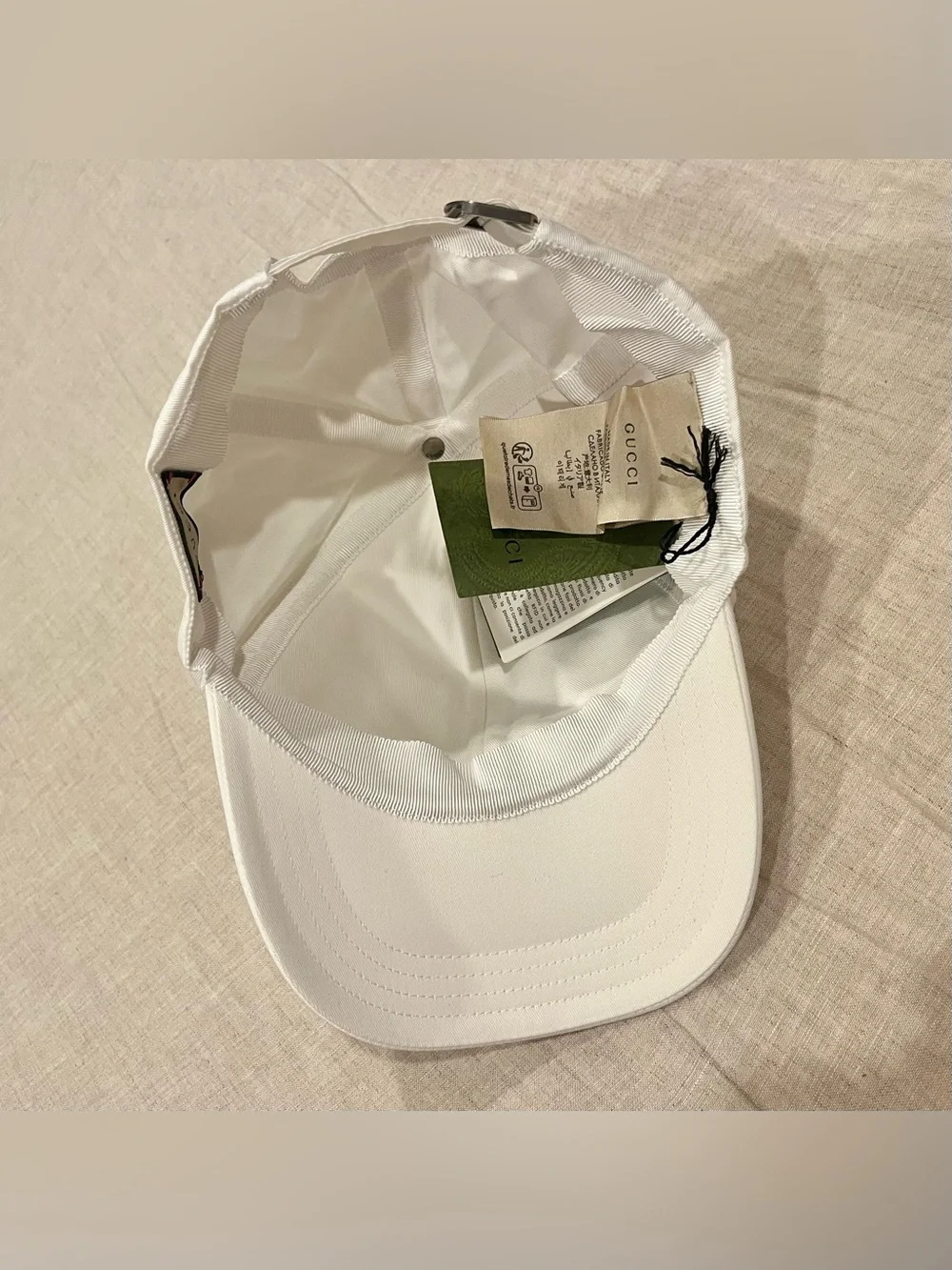 Gucci $590 Venice Embroidered Logo Baseball Cap